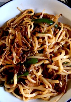 ハリッサ焼きうどん-レシピのメイン写真