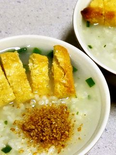 朝はサッパリなんちゃって中華がゆ-レシピのメイン写真