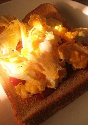 スクランブルエッグトースト-レシピのメイン写真