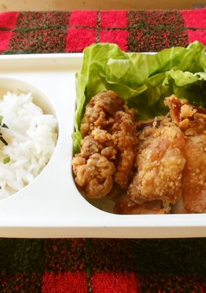 チキン竜田揚げのランチ(^^♪-レシピのメイン写真
