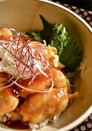 フライパン1つで揚げないチキン南蛮風丼-レシピのメイン写真