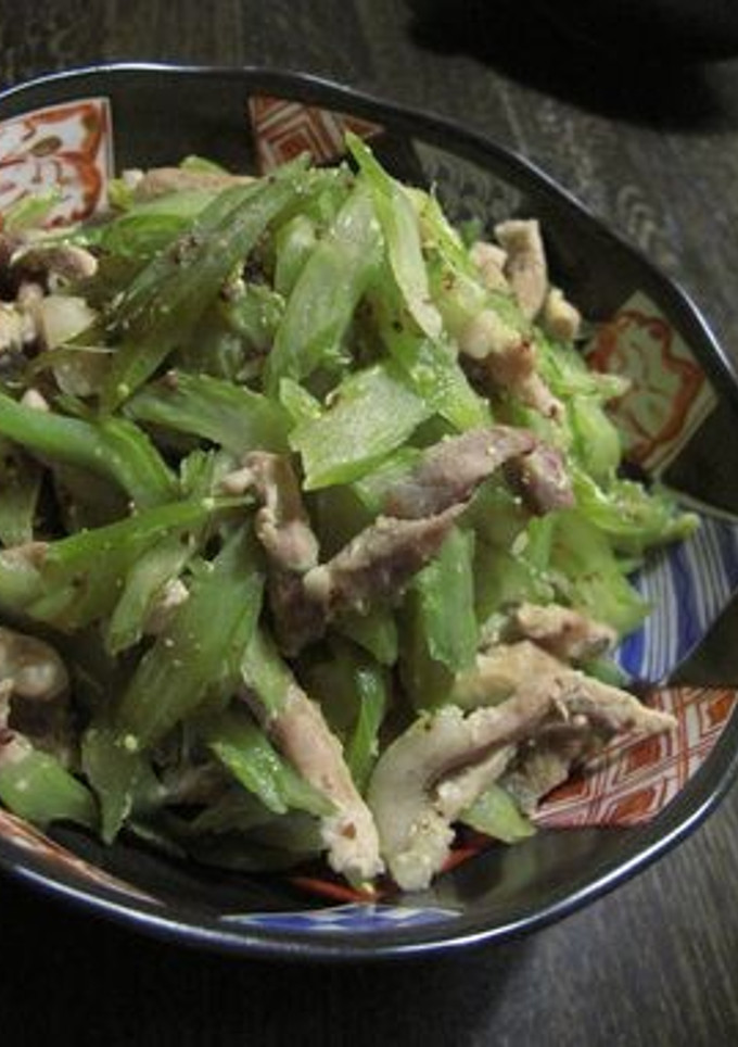 セロリと豚肉の粒マスタード炒め♪-レシピのメイン写真