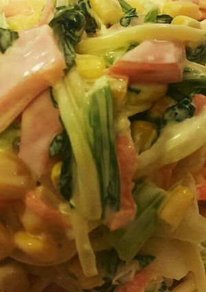 小松菜&スパゲッティーサラダ❤ゆりさん風-レシピのメイン写真