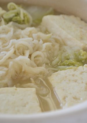 超簡単☆白味噌の湯豆腐鍋☆切干大根-レシピのメイン写真