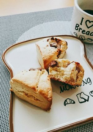*hmで簡単材料4つだけチョコスコーン*-レシピのメイン写真