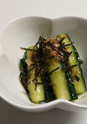 きゅうりの浅漬け＊梅かつお-レシピのメイン写真
