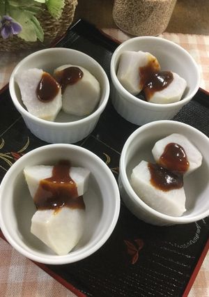 やわらかな里芋の甘味噌だれ♡-レシピのメイン写真