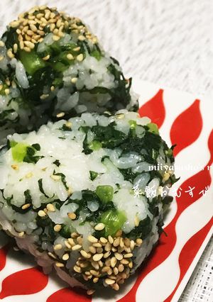 菜飯おむすび-レシピのメイン写真