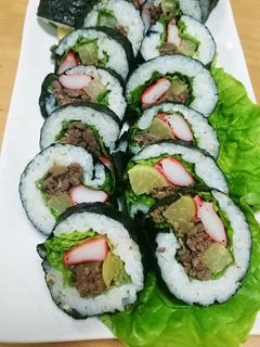 韓国のり巻き☆キンパ★ プルコギで簡単♪-レシピのメイン写真