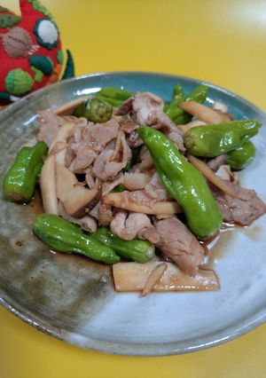 ししとうと豚肉のオイスター炒め　-レシピのメイン写真