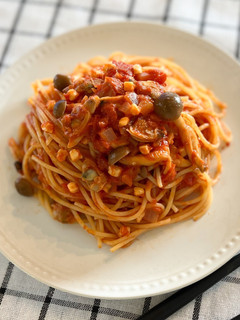 あさりとチーズのトマトソースパスタ-レシピのメイン写真