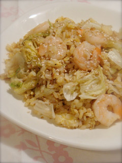 和風♔レタスとエビのチャーハン-レシピのメイン写真