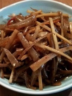 ゴボウとこんにゃくのきんぴら-レシピのメイン写真