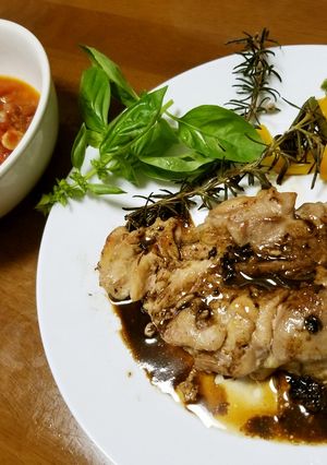 チキンソテーを二つの味で愉しむ-レシピのメイン写真