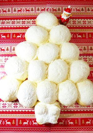 Xmas☆白いクリスマスツリーちぎりパン-レシピのメイン写真