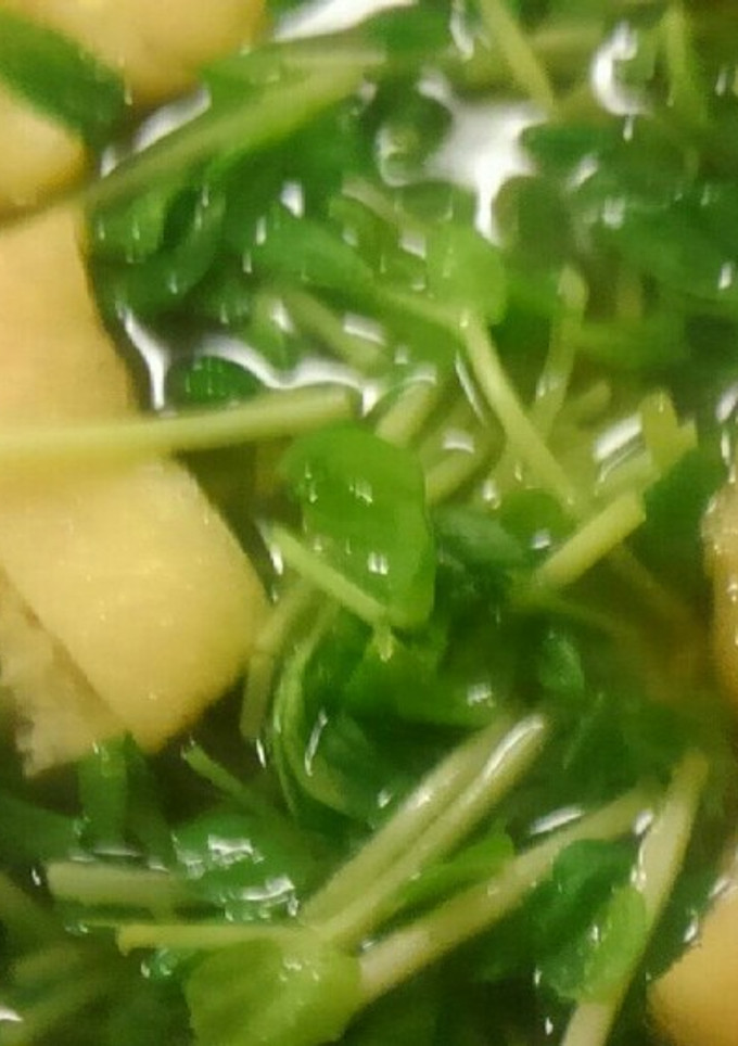 豆苗と油揚げの中華煮浸し❤ゆりさん風-レシピのメイン写真