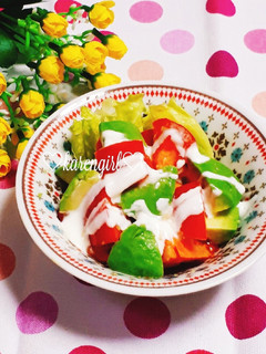 ☆アボカド&トマトのメイプルヨーグルト☆-レシピのメイン写真