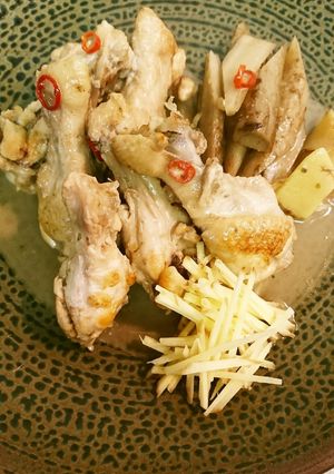 手羽元とゴボウのたっぷり生姜煮-レシピのメイン写真