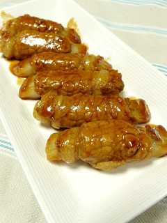 簡単!お餅の肉巻き-レシピのメイン写真
