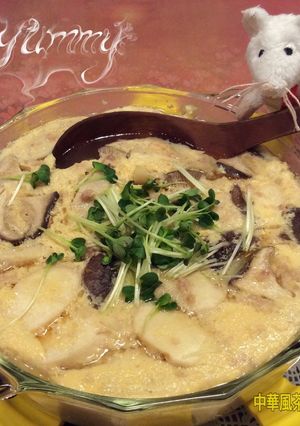 ♧レンジde中華風ドデカ茶碗蒸しφ=22-レシピのメイン写真