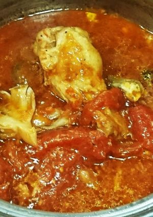 簡単で美味しい！鶏肉のトマト煮-レシピのメイン写真