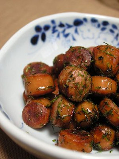 ソーセージカリカリ焼き/青海苔フワ~-レシピのメイン写真