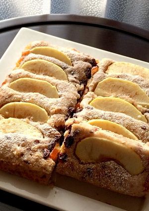 ♡リンゴと小豆のスクエアケーキ♡-レシピのメイン写真