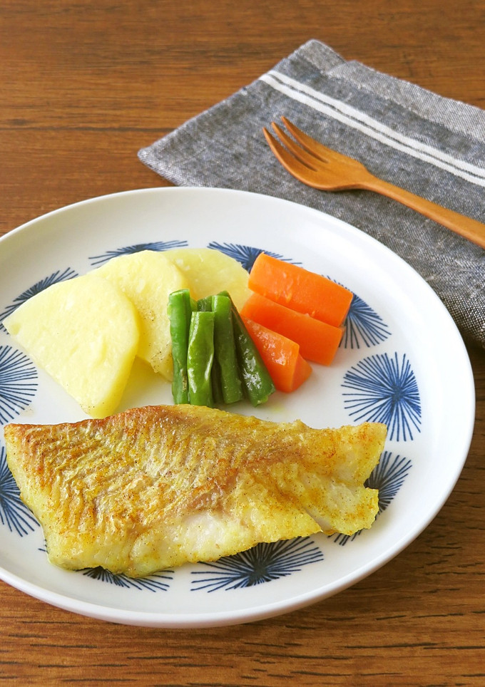 簡単♪たらのムニエル☆カレー風味-レシピのメイン写真