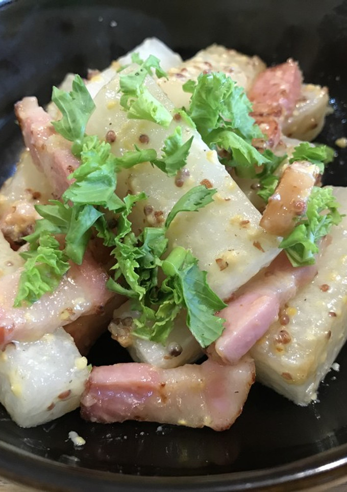 焼き大根とベーコンの粒マス炒め＊-レシピのメイン写真