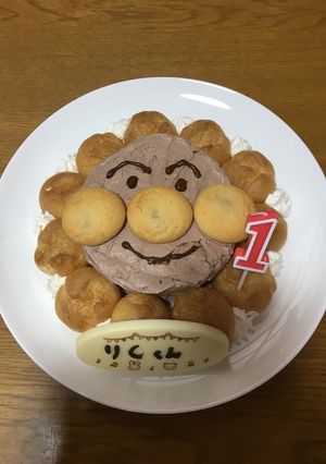 １歳の誕生日アンパンマンケーキ-レシピのメイン写真