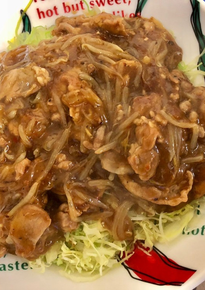 豚小間ともやしの中華風炒め物-レシピのメイン写真