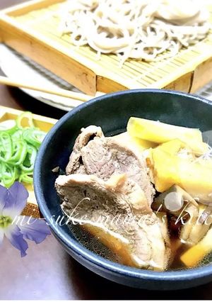 年越し♡我が家の鴨南蛮蕎麦(饂飩)｡ஐஃ-レシピのメイン写真