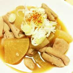 ご飯が進みます!モツと大根煮♪-レシピのメイン写真