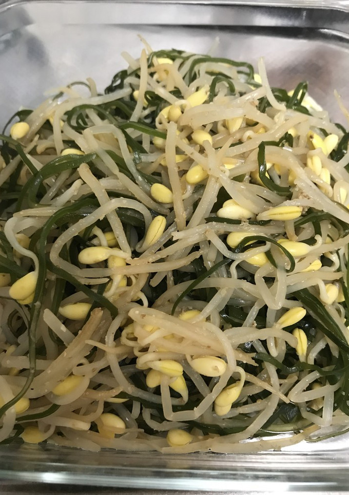 簡単常備菜 豆もやしと切り昆布の炒め物-レシピのメイン写真