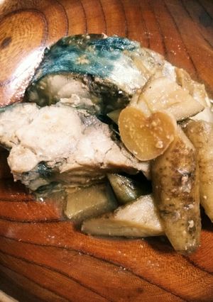 鯖とごぼうの味噌煮-レシピのメイン写真