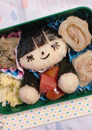 りんご抱えた娘っ子弁当-レシピのメイン写真