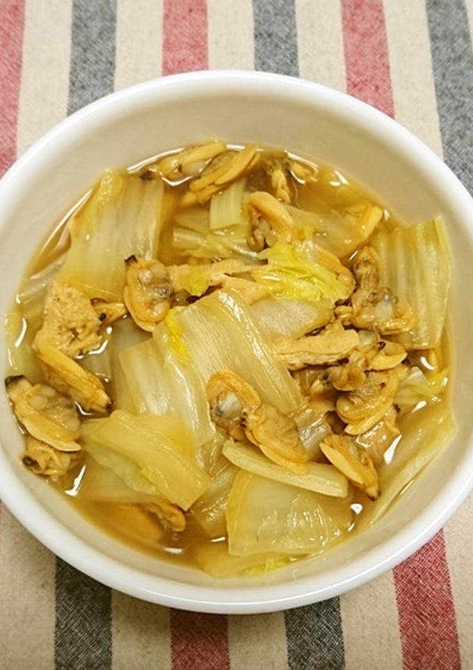 冷凍アサリで簡単！白菜とアサリの煮物♪-レシピのメイン写真