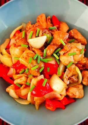 鶏モモ肉とパプリカの照り焼き-レシピのメイン写真