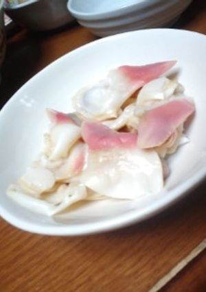 ホッキ貝、自分で蒸しておいしく食べよう！-レシピのメイン写真