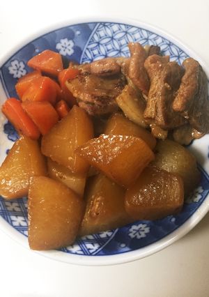 #覚書#豚バラと大根のみそ炒め煮-レシピのメイン写真