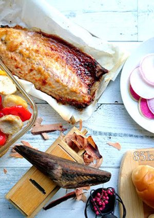 同時調理オーブン焼鯖と野菜のおかかグリル-レシピのメイン写真