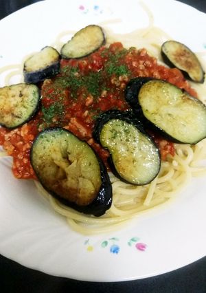 茄子のトマトミートパスタ-レシピのメイン写真