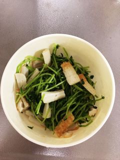 豆苗とちくわのポン酢和え-レシピのメイン写真