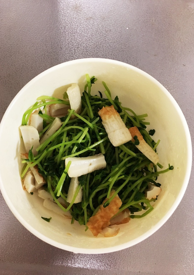 豆苗とちくわのポン酢和え-レシピのメイン写真