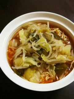余った野菜スープの具で。野菜ラーメン。-レシピのメイン写真