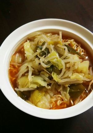 余った野菜スープの具で。野菜ラーメン。-レシピのメイン写真