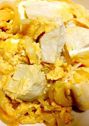 サラダチキンで簡単レンジで出来る親子丼!-レシピのメイン写真