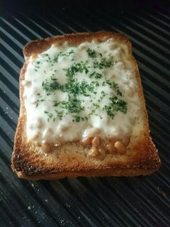 納豆チーズ+青のりトースト☆-レシピのメイン写真