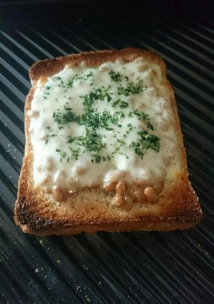 納豆チーズ+青のりトースト☆-レシピのメイン写真