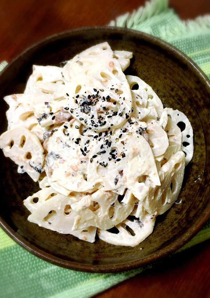 れんこんの梅マヨ和え♪お正月にも！-レシピのメイン写真